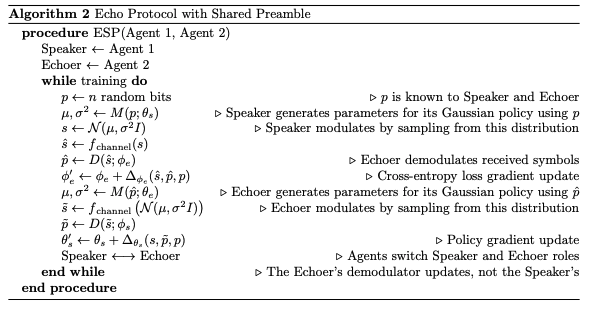 Learning to Communicate in a Noisy Environment